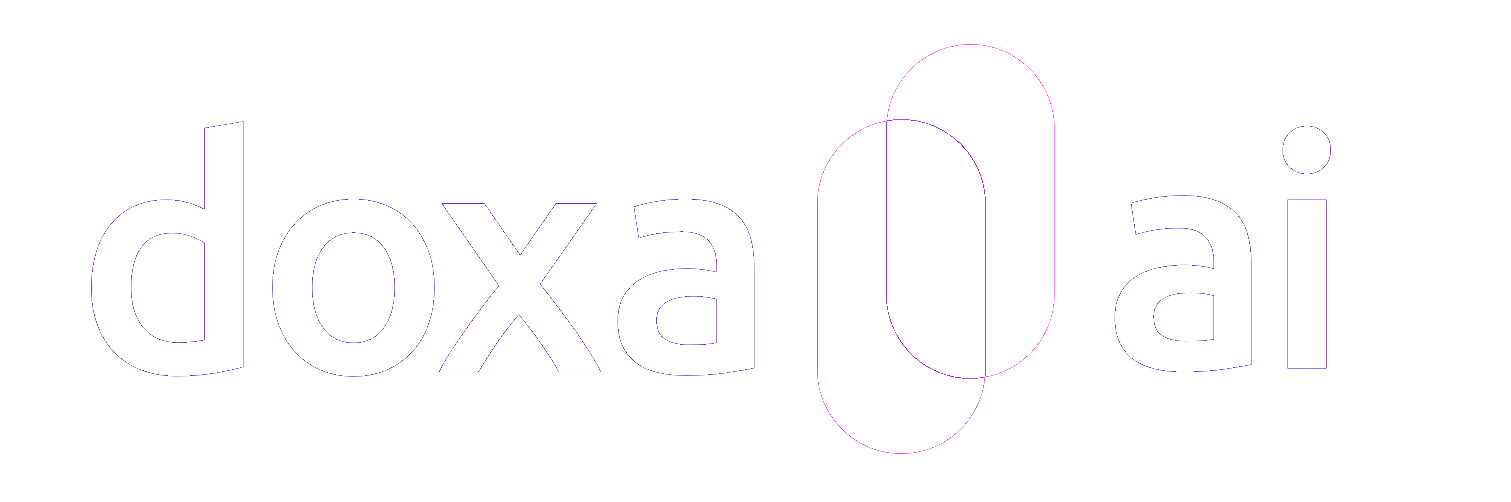 Logo da Doxa AI em versão branca